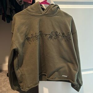 TEDDY FRESH Tug of War Cropped Hoodie